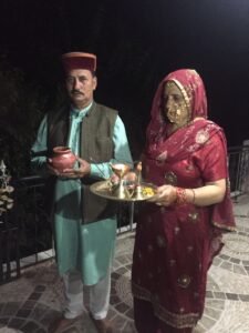 Bikram Singh Jariyal with Wife