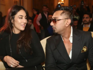 Tina Thadani with her boyfriend YO YO Honey Singh