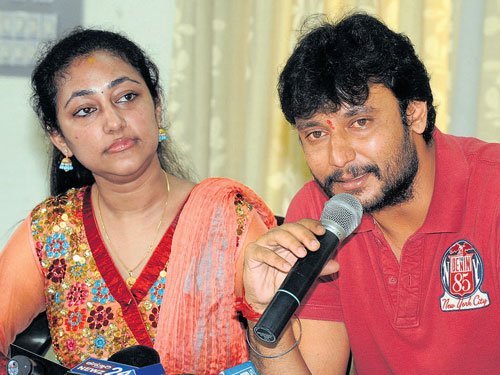 Darshan with his wife
