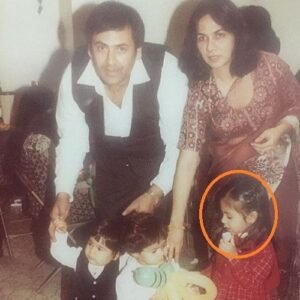 Tina Thadani with her parents