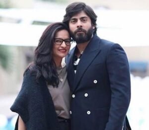 Fawad Khan with wife