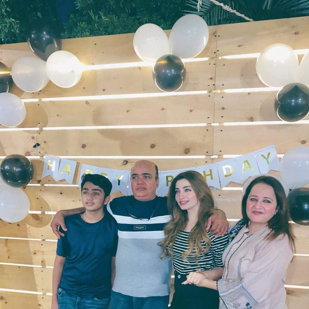Nawal Saeed with her family