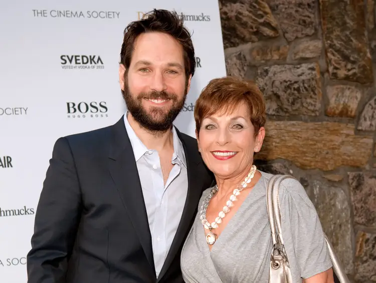 Paul Rudd with his mother