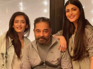 Shruti Haasan with her father and sister