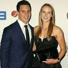 Ellyse Perry with her husband